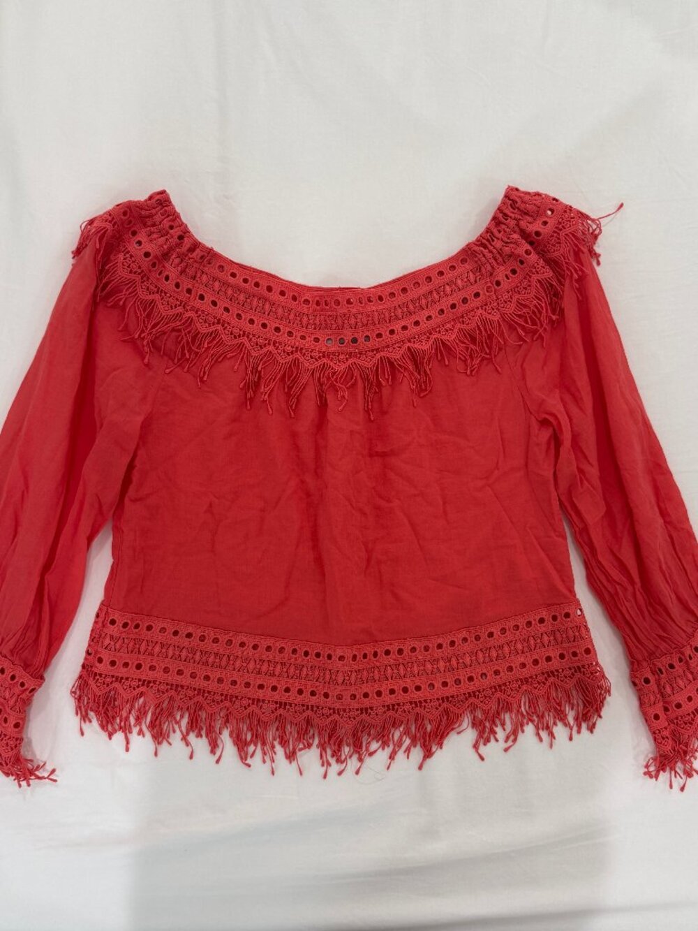 Charo Ruiz Coral Off the shoulder Long Sleeve